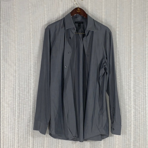Banana Republic Slim Fit Gray Men’s Shirt-XL - Picture 8 of 9